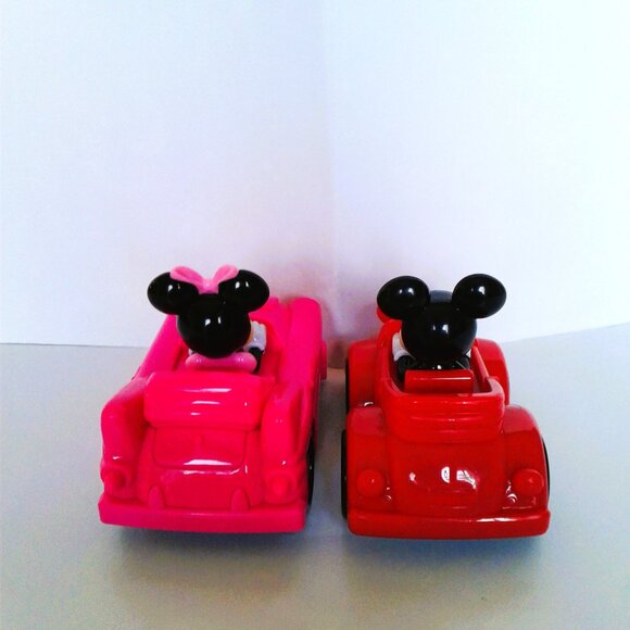 Disney Mickey and Minnie 2 Pull-Back Toy Vehicles - 3.75"  Cars Friction Vehicle - Picture 4 of 4